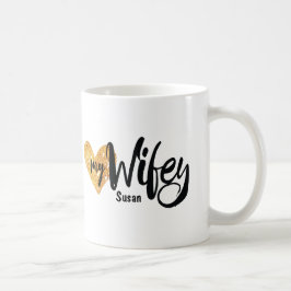 あなたの夫のハートのマグからの私のWifeyを愛して下さい コーヒーマグカップ