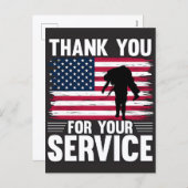 あなたの奉仕に感謝：退役軍人記念日2025 シーズンポストカード (正面/裏面)