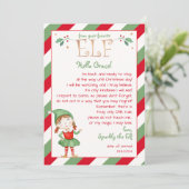 あなたの女の子からの手紙小妖精や小人こんにちはパーソナライズ 招待状 (スタンド正面)