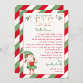 あなたの女の子からの手紙小妖精や小人こんにちはパーソナライズ 招待状 (正面/裏面)