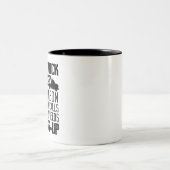 あなたの女の子がs時に呼び出す人を牽引トラックドライバー ツートーンマグカップ (中央)