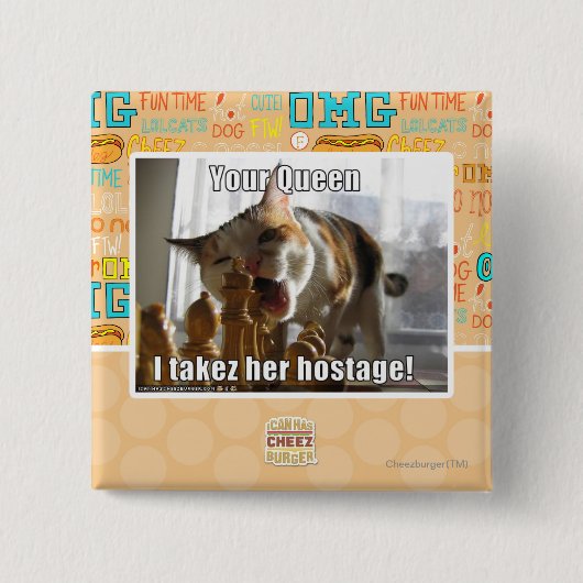 あなたの女王、Iのtakez彼女の人質 缶バッジ (正面)