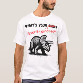 あなたの好きな恐竜は? Tシャツ (正面)