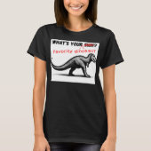 あなたの好きな恐竜は? Tシャツ (正面)