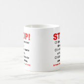 あなたの好きな理由で立ち止まれ ファニーマグ コーヒーマグカップ (中央)