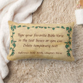 あなたの好みのキリスト教の聖書の詩の枕 ランバークッション (ブランケット)