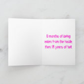 あなたの妊娠のお祝い カード (内部)