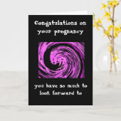 あなたの妊娠のお祝い カード (黄色い花)