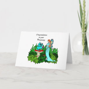 あなたの妊娠の妊娠した妖精の国のお祝い カード