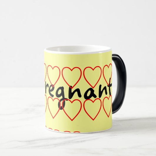 あなたの妊娠を発表する素晴らしい方法! モーフィングマグカップ (正面右)