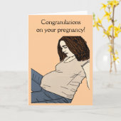 あなたの妊娠カードのお祝い カード (黄色い花)