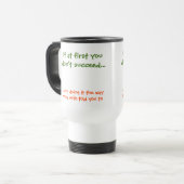あなたの妻が言った～する方法 おもしろいMug | Commuter Mug トラベルマグ (正面左)