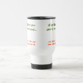 あなたの妻が言った～する方法 おもしろいMug | Commuter Mug トラベルマグ (中央)