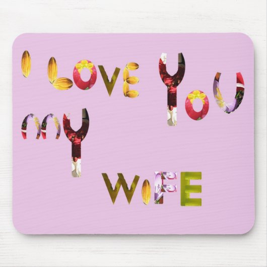 あなたの妻のためのユニークでロマンチックなマウスパッド マウスパッド (正面)