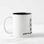 あなたの妻の妊娠中の2トーンのコーヒーマグ ツートーンマグカップ (左)