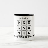 あなたの妻の妊娠中の2トーンのコーヒーマグ ツートーンマグカップ (中央)