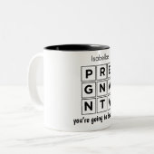 あなたの妻は妊娠している ツートーンマグカップ (正面左)