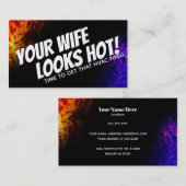 あなたの妻は熱いHVACの名刺を見ます 名刺 (正面/裏面)