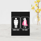 あなたの妻は私の妻は乳がんの認識度を抱く カード (黄色い花)