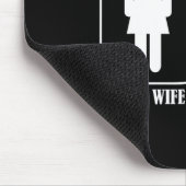 あなたの妻は私の妻は乳がんの認識度を抱く マウスパッド (コーナー)