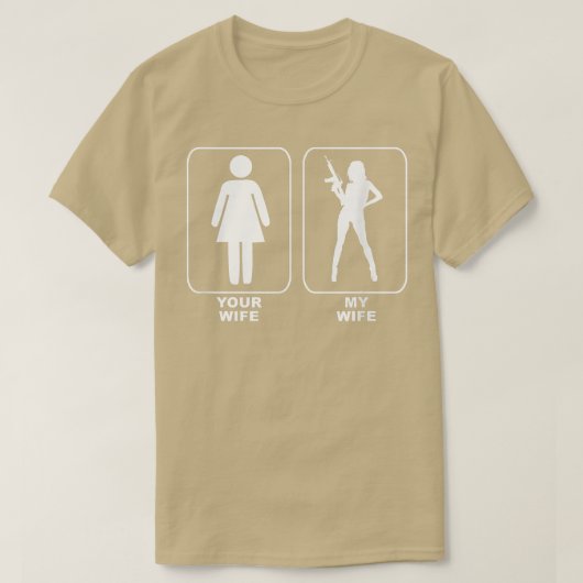 あなたの妻は私の妻 Tシャツ (デザイン正面)