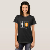 あなたの妻Crypto Bitcoin Cryptocurre私の妻おもしろいCrypto Tシャツ (正面フル)