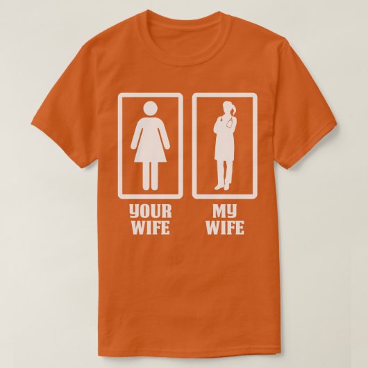 あなたの妻My Doctor Wife Doctor Gift Doctor T Shir Tシャツ (デザイン正面)