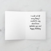 あなたの娘からの**私のパパ**は、誕生日に! カード (内部)