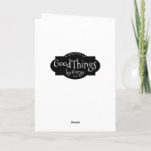 あなたの娘の婚約のお祝い! カード (裏面)