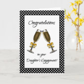 あなたの娘の婚約のお祝い! カード (黄色い花)