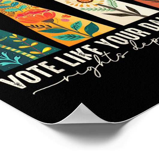 あなたの娘の権利がItフェミニストに依存するように ポスター (角)