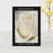 あなたの婚礼の日のお祝い カード (黄色い花)