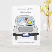 あなたの婚礼の日カードのお祝い カード (黄色い花)