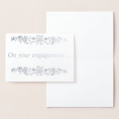 あなたの婚約で…シルバー 箔カード (ディスプレー)