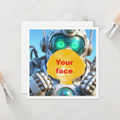 あなたの子供とロボット、ロボットブランクカード カード (正面/裏面インサイチュ)