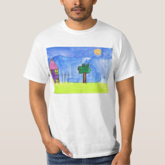 あなたの子供のアートワークが付いている想い出の品 Tシャツ