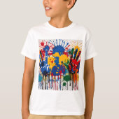 あなたの子供のアートワークは一種のパーソナライズされた1つ Tシャツ (正面)