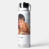 あなたの子供の写真で人生は良い ウォーターボトル (背面)