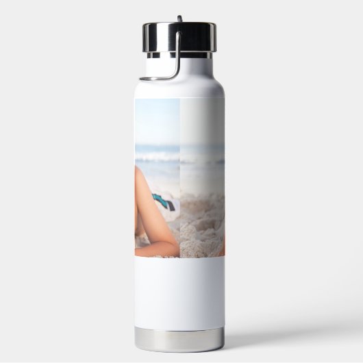 あなたの子供の写真で人生は良い ウォーターボトル (右面)