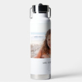 あなたの子供の写真で人生は良い ウォーターボトル (正面)