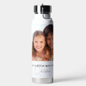 あなたの子供の写真で人生は良い ウォーターボトル (左面)