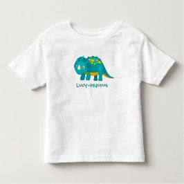 あなたの子供の名前の恐竜デザイン幼児Tシャツ トドラーTシャツ