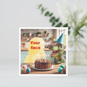 あなたの子供の恐竜、恐竜の誕生日、Tレックス カード (スタンド正面)