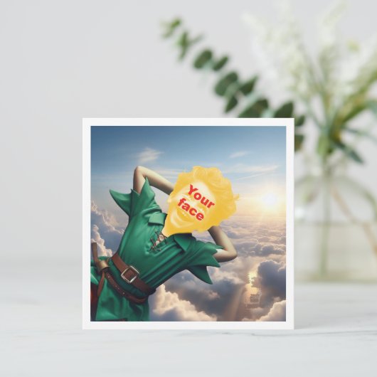 あなたの子供はピーター・パンみたいに高く飛んでいる、というおとぎ話 カード (スタンド正面)