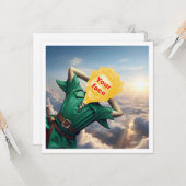 あなたの子供はピーター・パンみたいに高く飛んでいる、というおとぎ話 カード (正面/裏面インサイチュ)