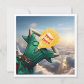 あなたの子供はピーター・パンみたいに高く飛んでいる、というおとぎ話 カード (正面)