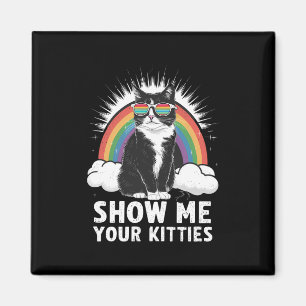 あなたの子猫を見せて Pride LGBTQ レズビアン ゲイ イベント 記念グッズ 面白い マグネット