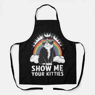 あなたの子猫を見せて Pride LGBTQ レズビアン ゲイ ユーモア エプロン