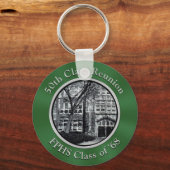 あなたの学校の写真と文字クラスの懇親会キーホルダー キーホルダー (正面)