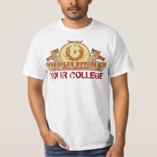 あなたの学校または場所のTシャツの人民共和国 Tシャツ